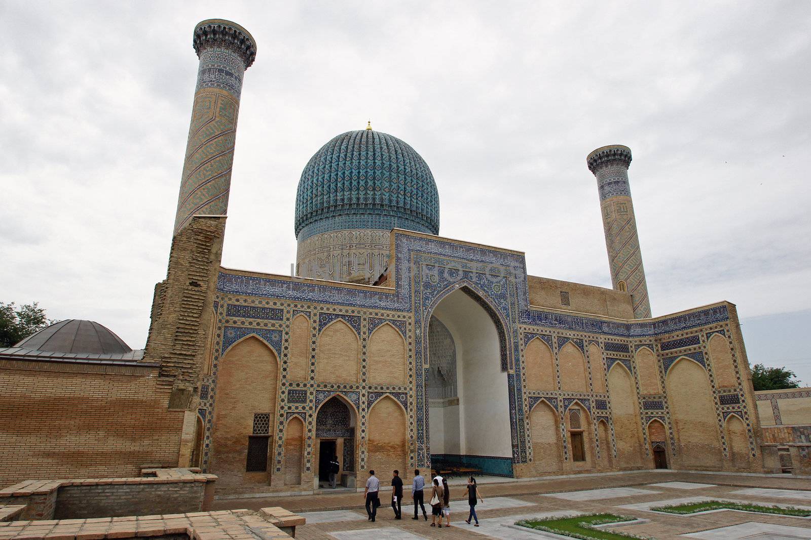 Gur-e Amir, tomb of the famous king Timur Amir, Samarkand, silk road, Uzbekistan, Central Asia