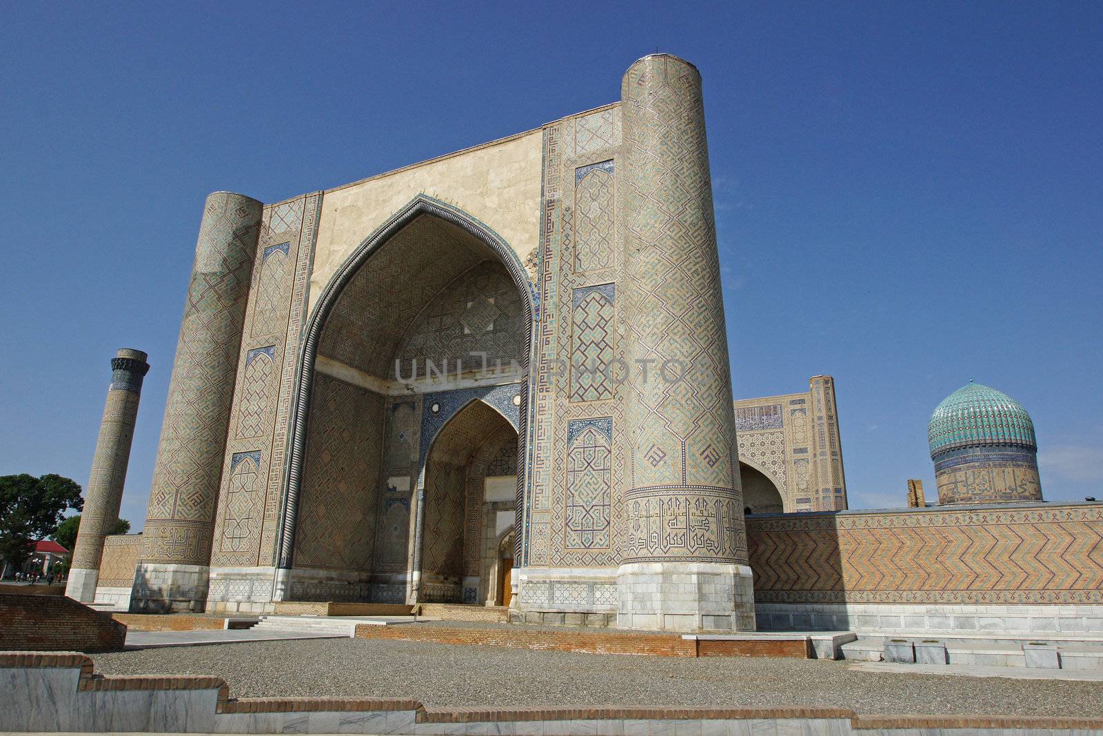 Mosque Bibi Xanom, Samarkand, Uzbekistan by alfotokunst