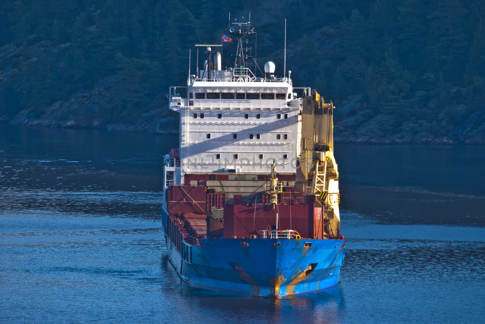 ringdalsfjord is a boundary fjord of norway and sweden, it extends from the oslo fjord and to halden, where it goes into iddefjord, picture is shot from svinesund bridge and shows bbc europe on the way out of the fjord, bbc europe is a cargo ship, is 120X20 meters and sails under antigua barbuda [ag] flag.