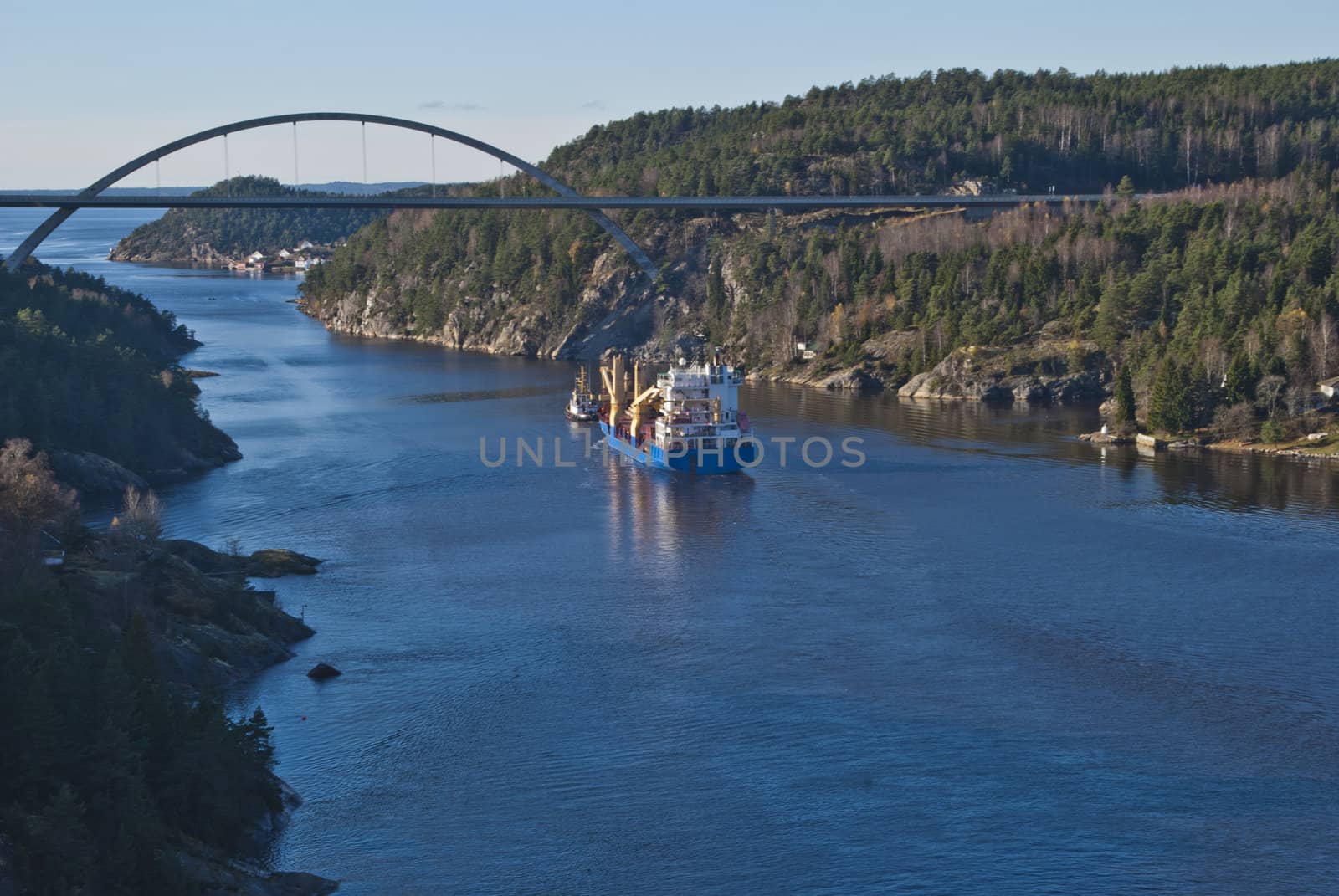 tug herbert are towing bbc europe out of the fjord, image 52 by steirus