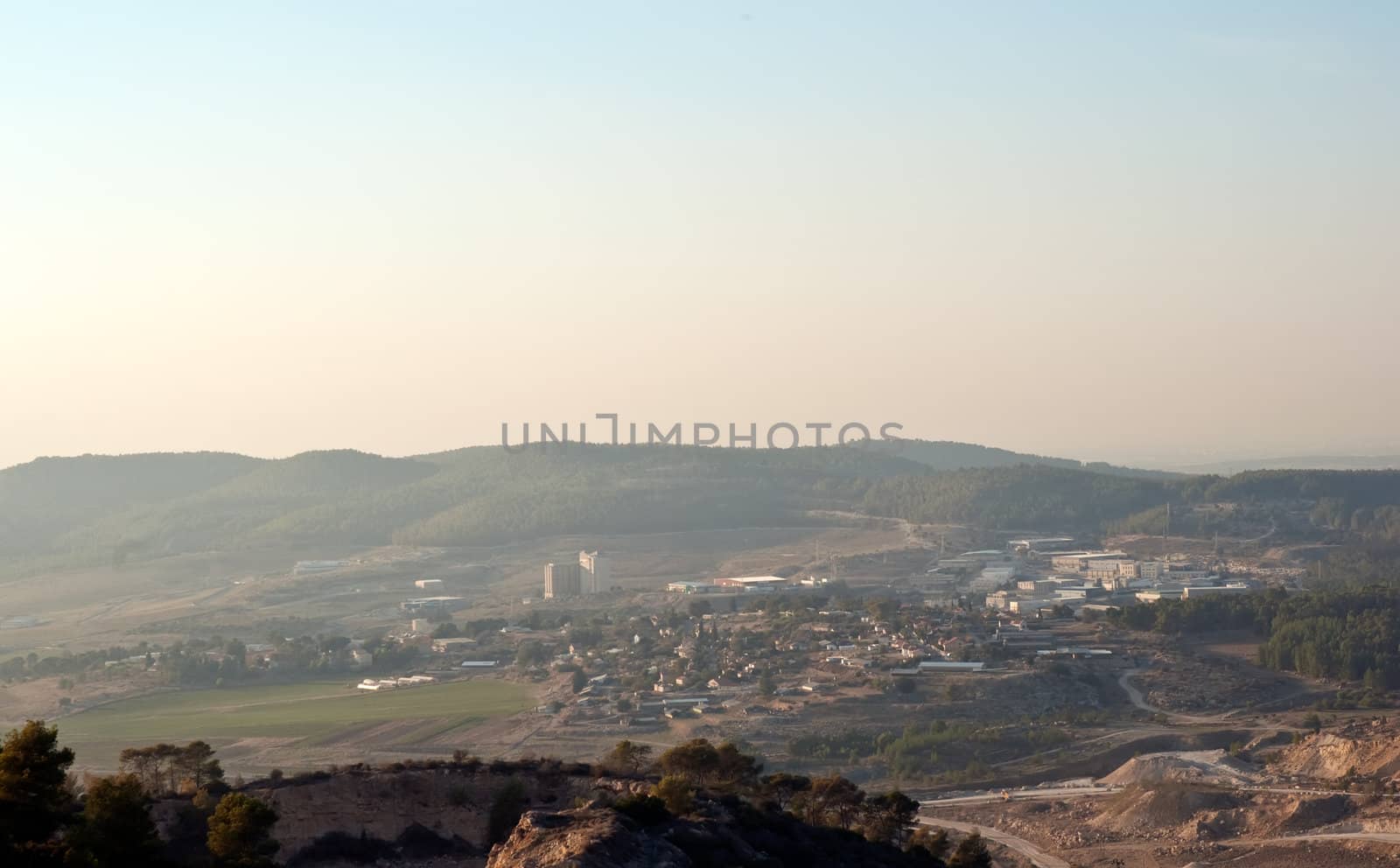 View of the forest in Israel. Beit Shemesh.