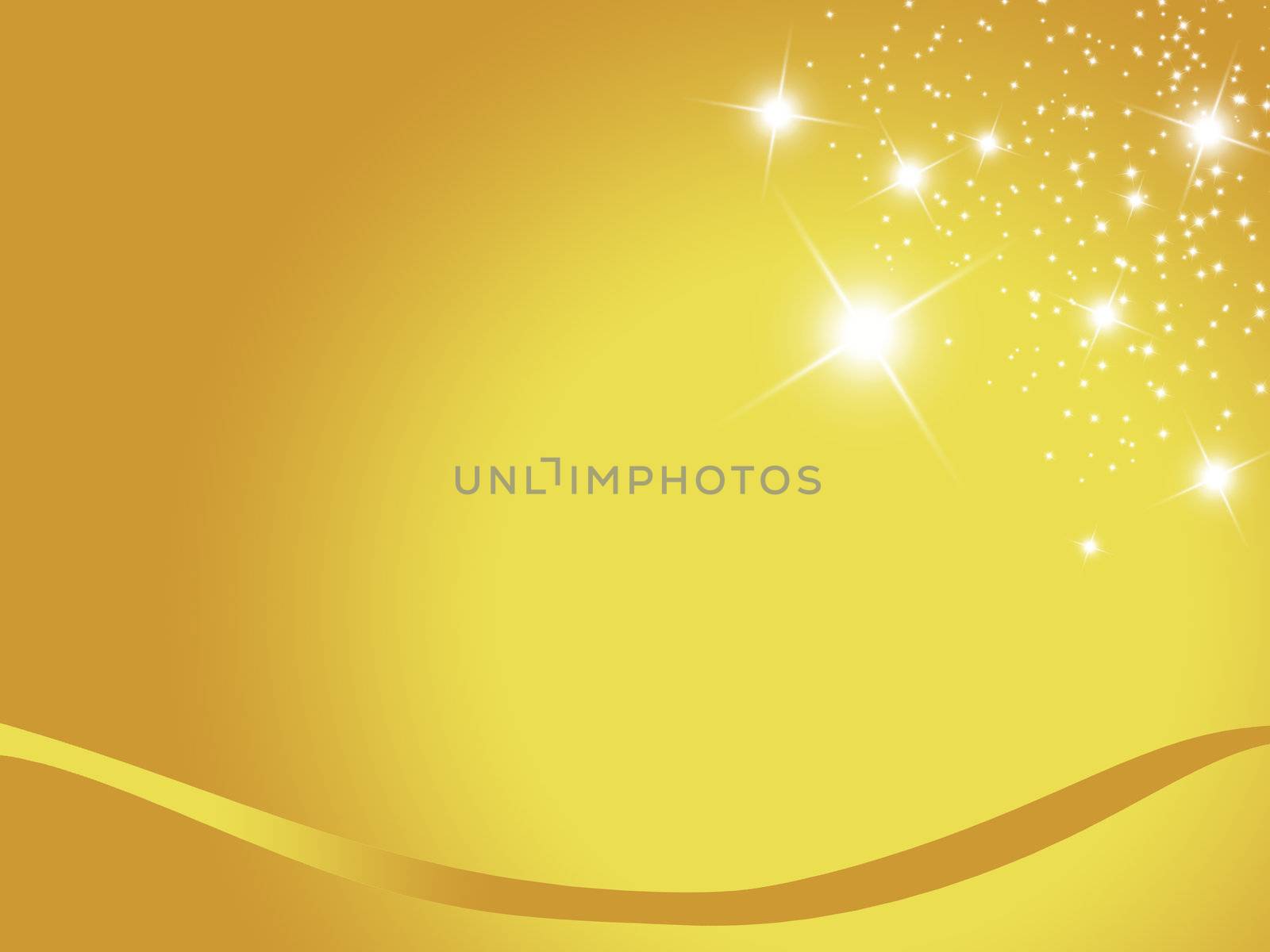 christmas background for your designs in gold with stars
