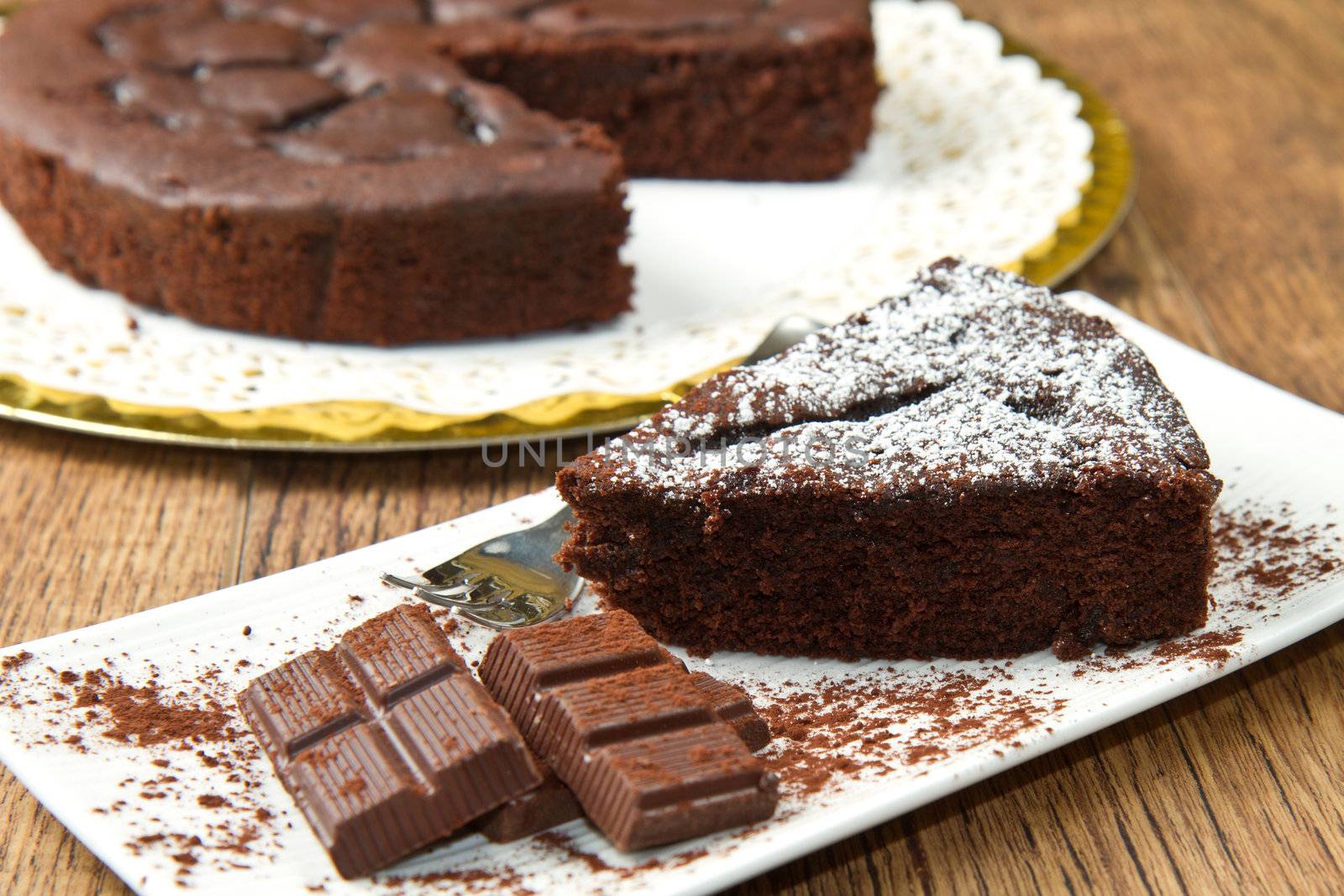 Dark chocolate cake 