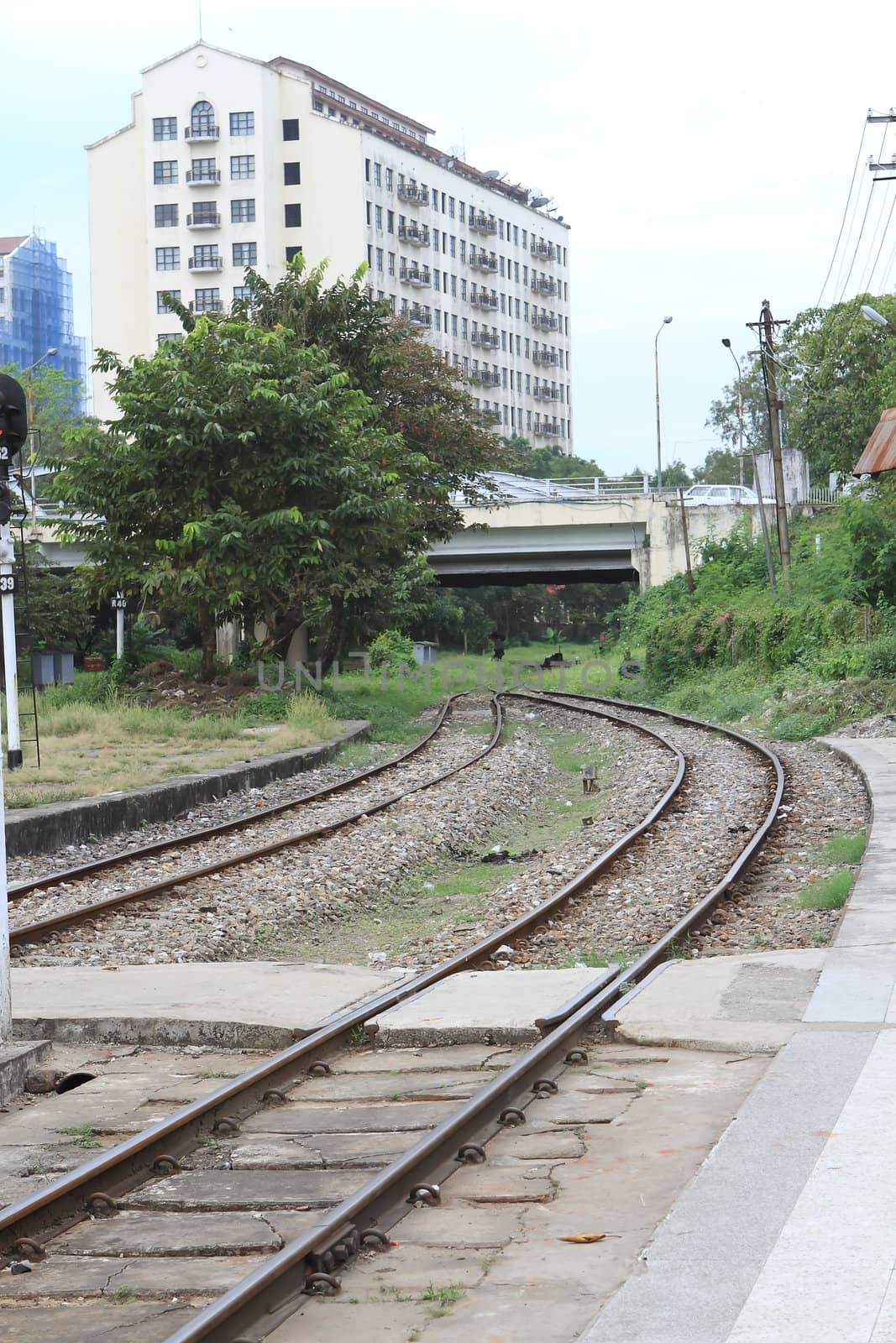 Train in Yangon, Burma - Myanma