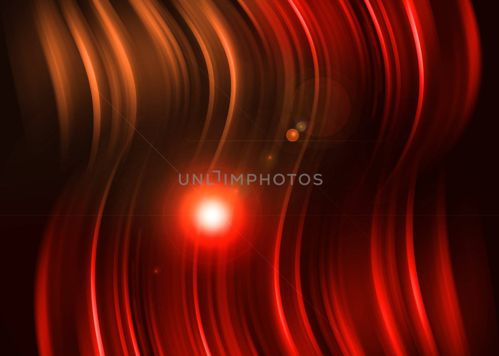Red aura light abstract on black background