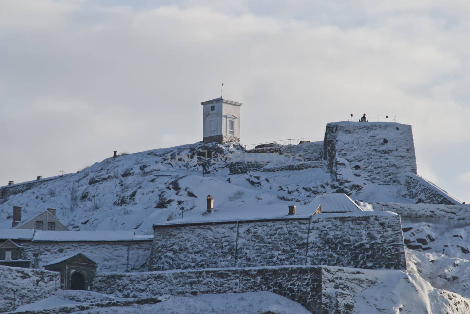 Fredriksten fortress in the winter by steirus