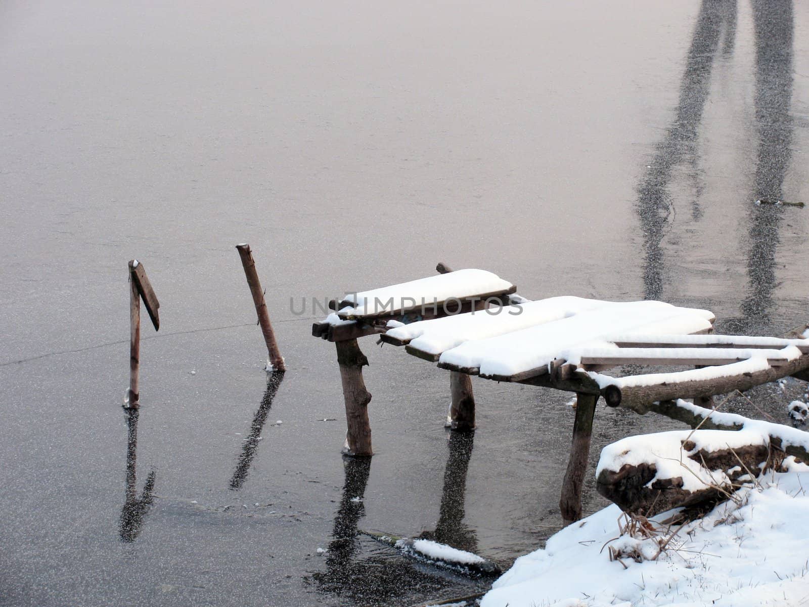 lake at winter