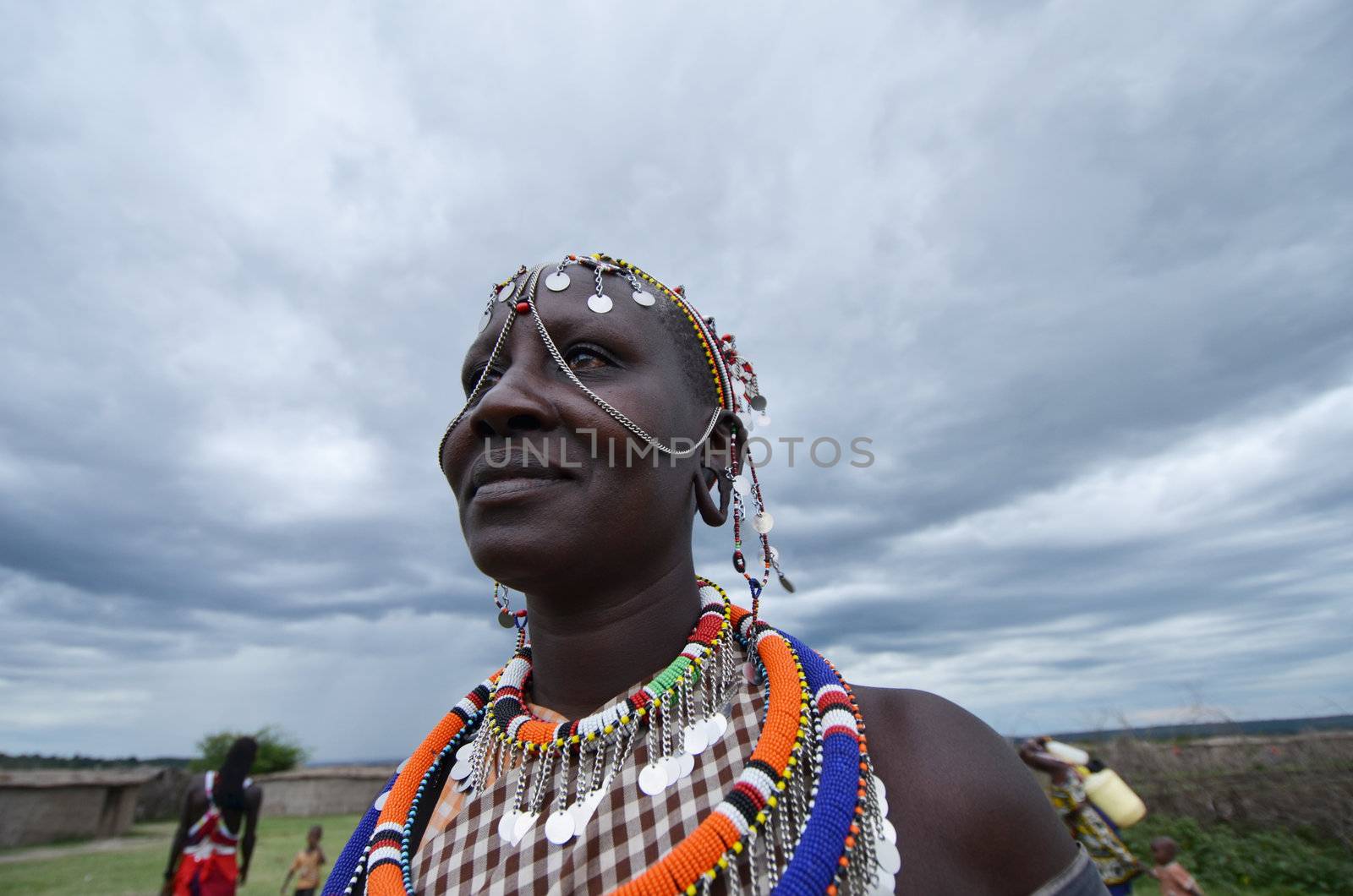 African woman by africa