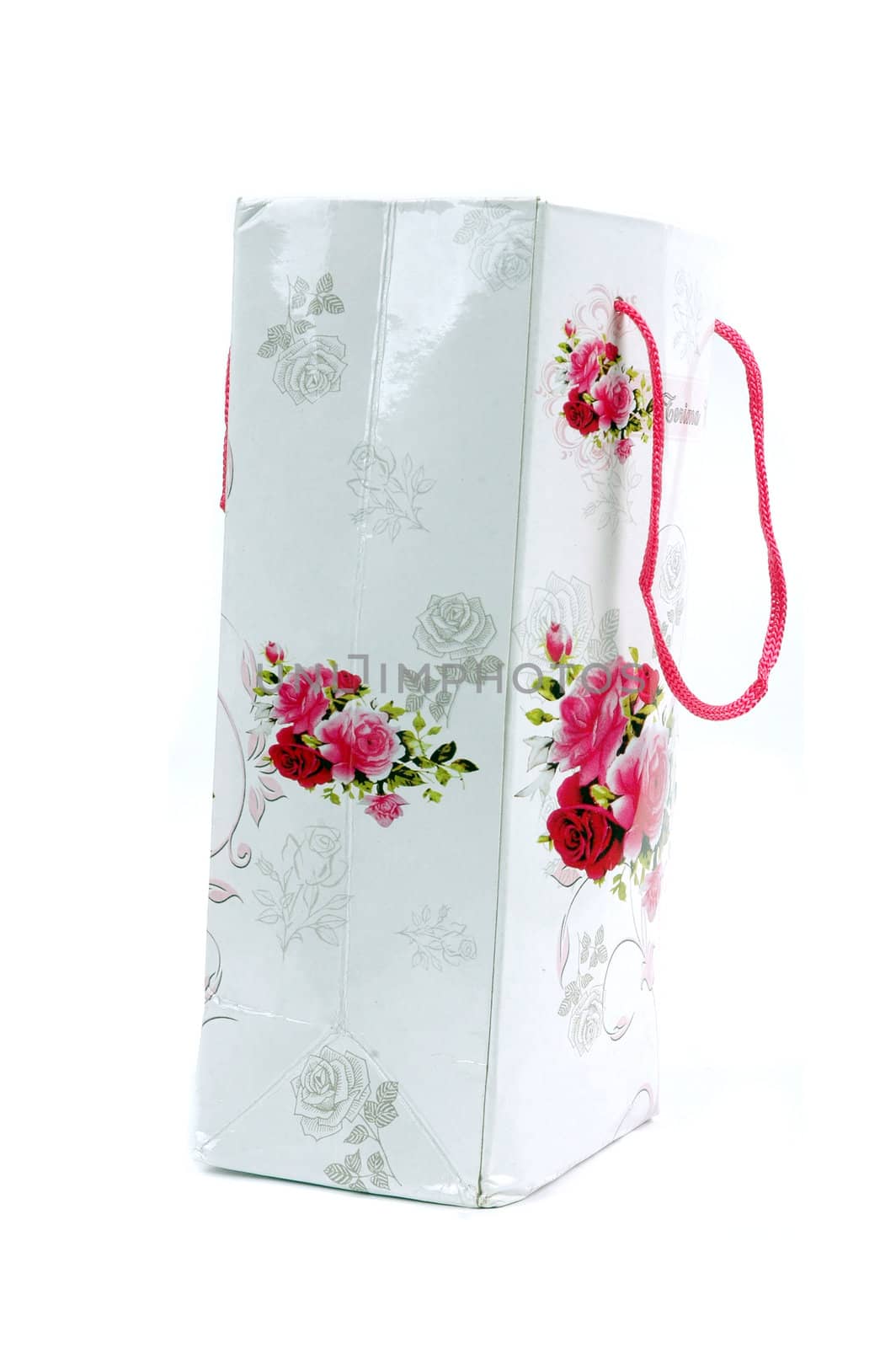 a floral glossy paper bag  by antonihalim