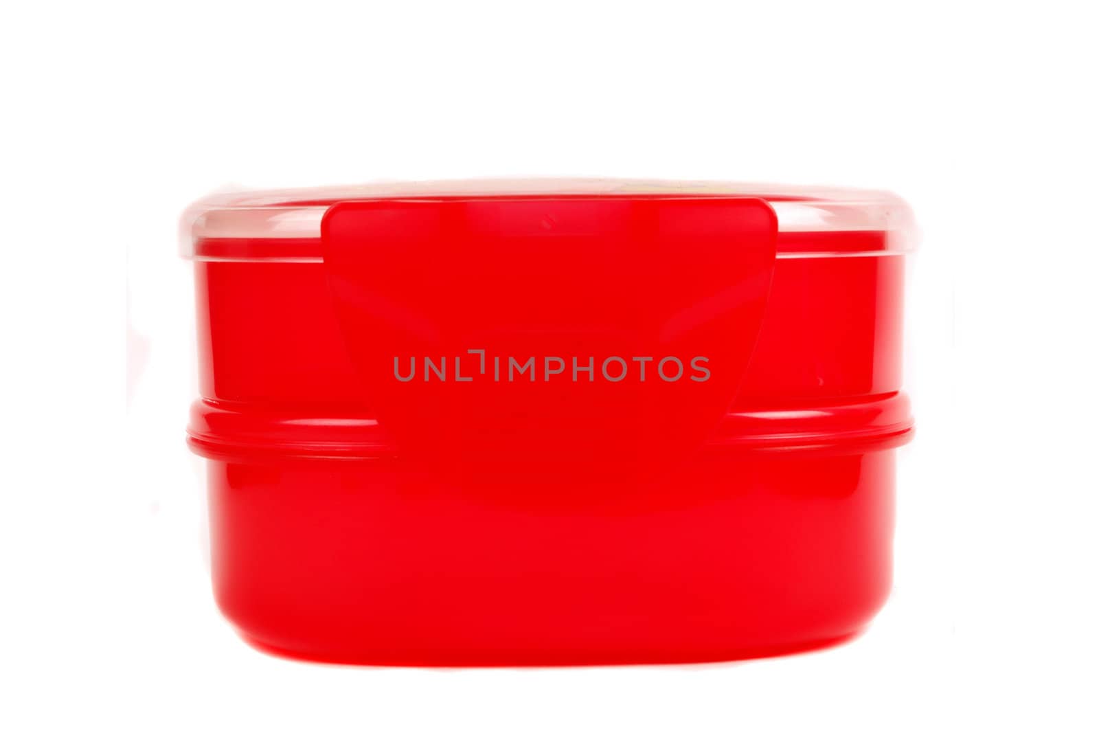 a red plastic container for preschoolers food stock  by antonihalim