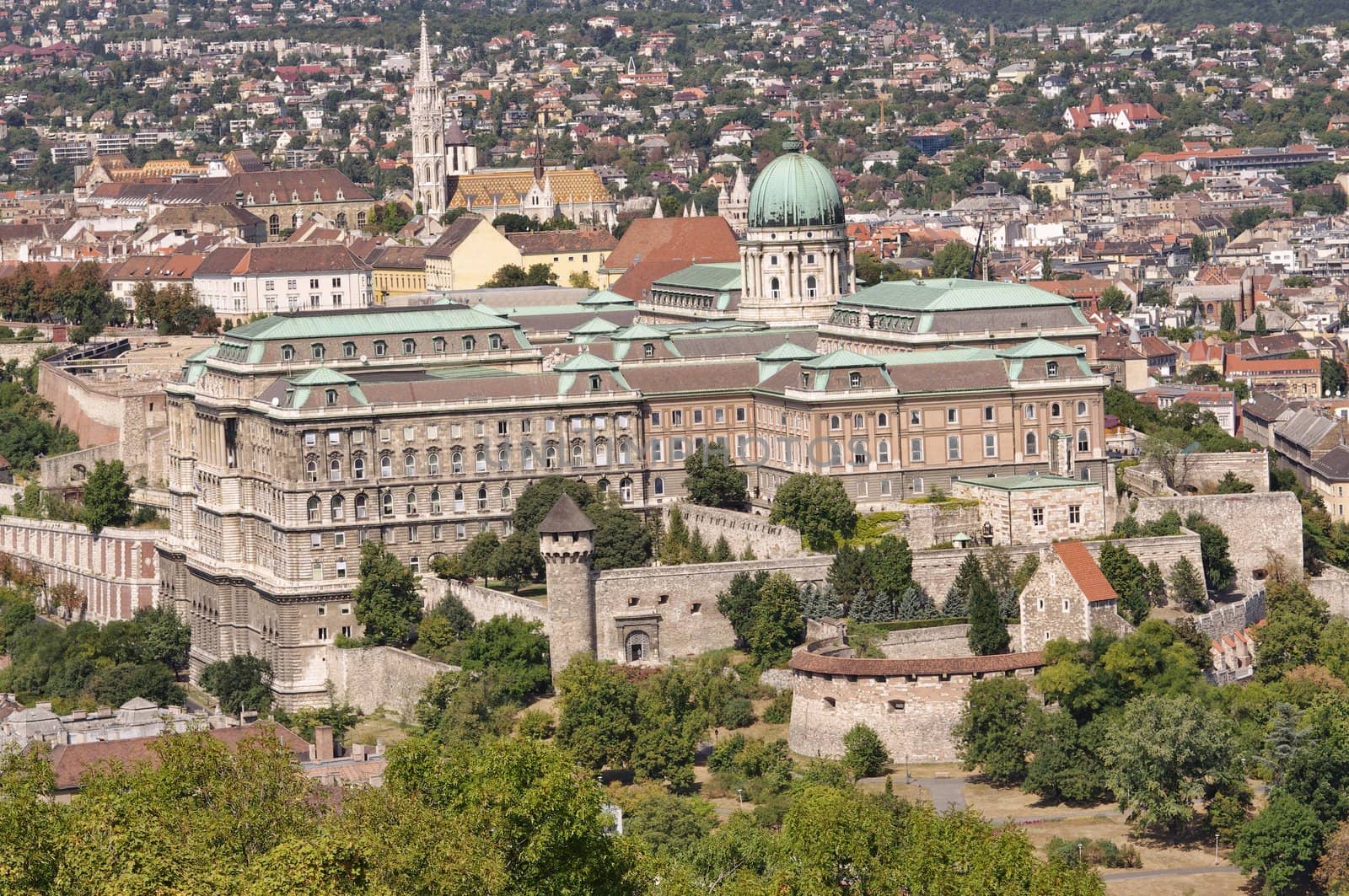 Buda castle (Royal Palace) in Budapest, Hungary 