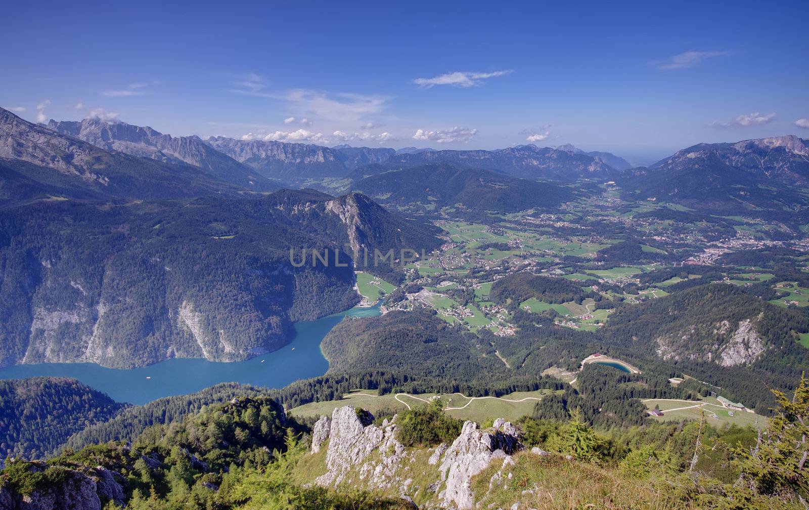 Konigssee lake in Bavarian Alps, Germany