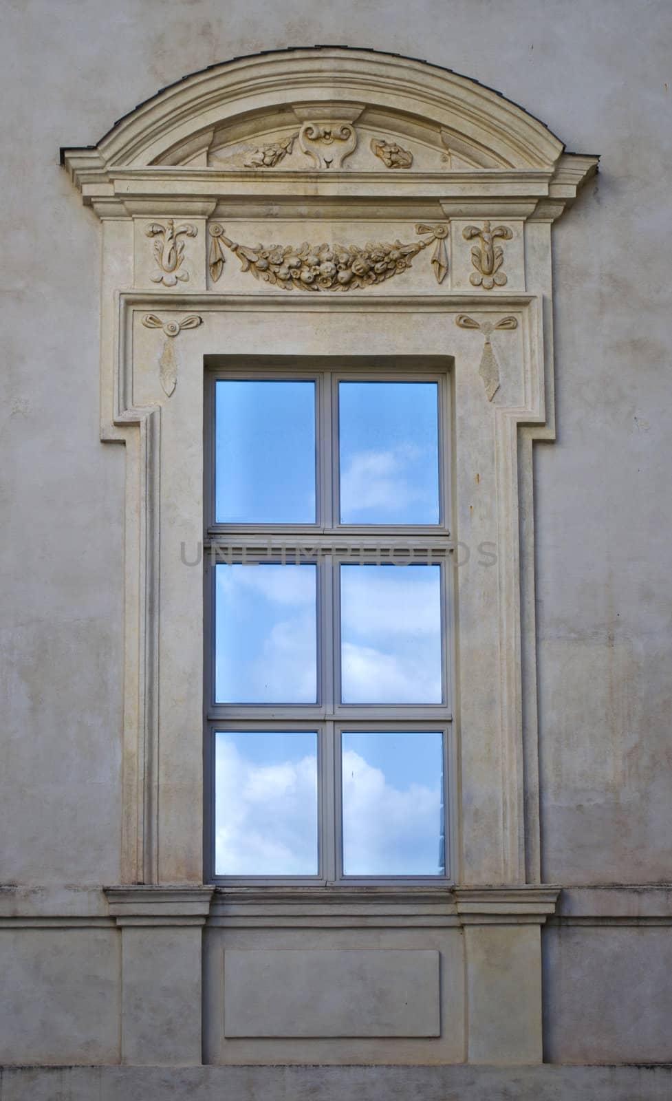 Old, elegant window from outside by artofphoto