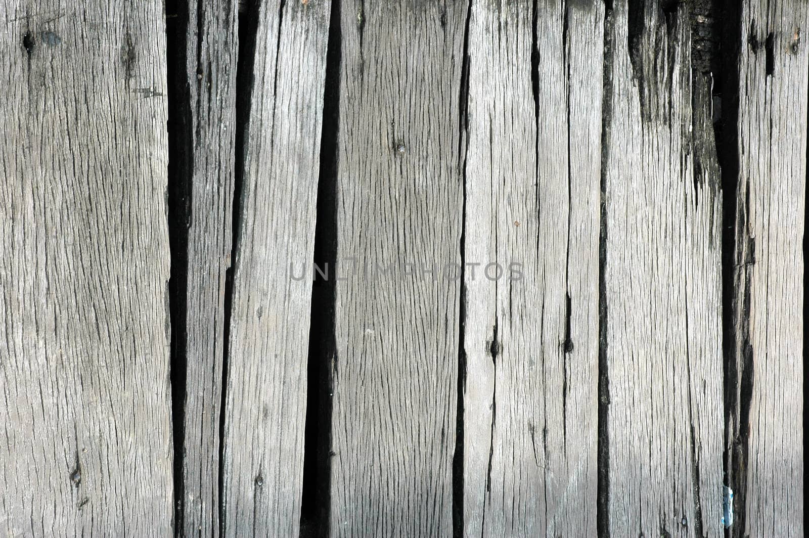 texture of the old wooden bridge