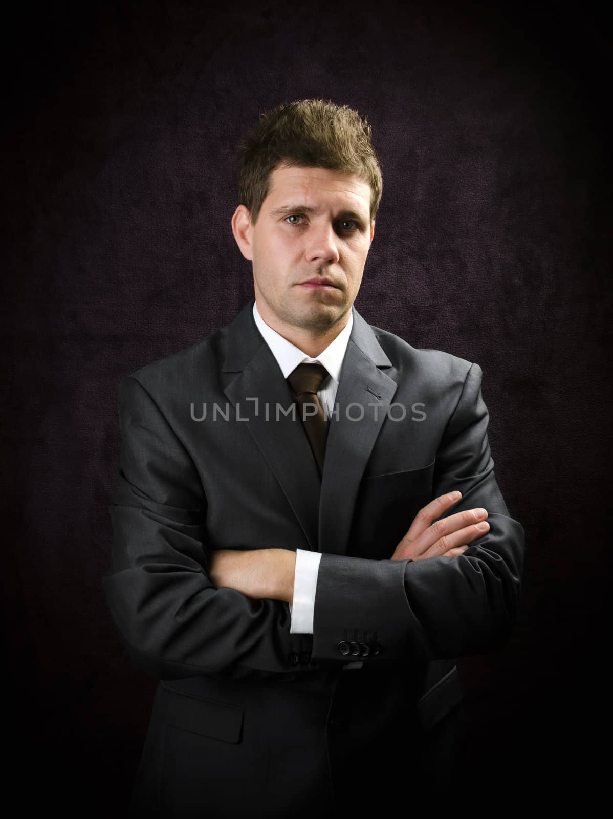 Businessman with arm's crossed by silent47