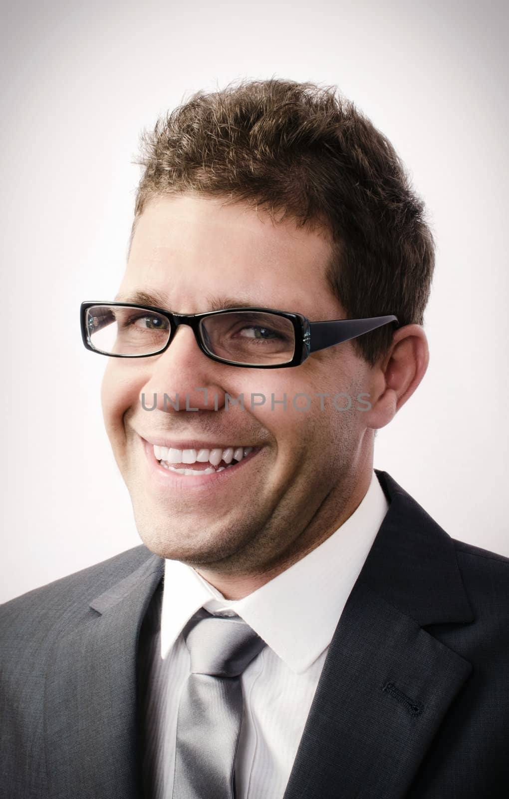 Portrait of a cheerful young  businessman 