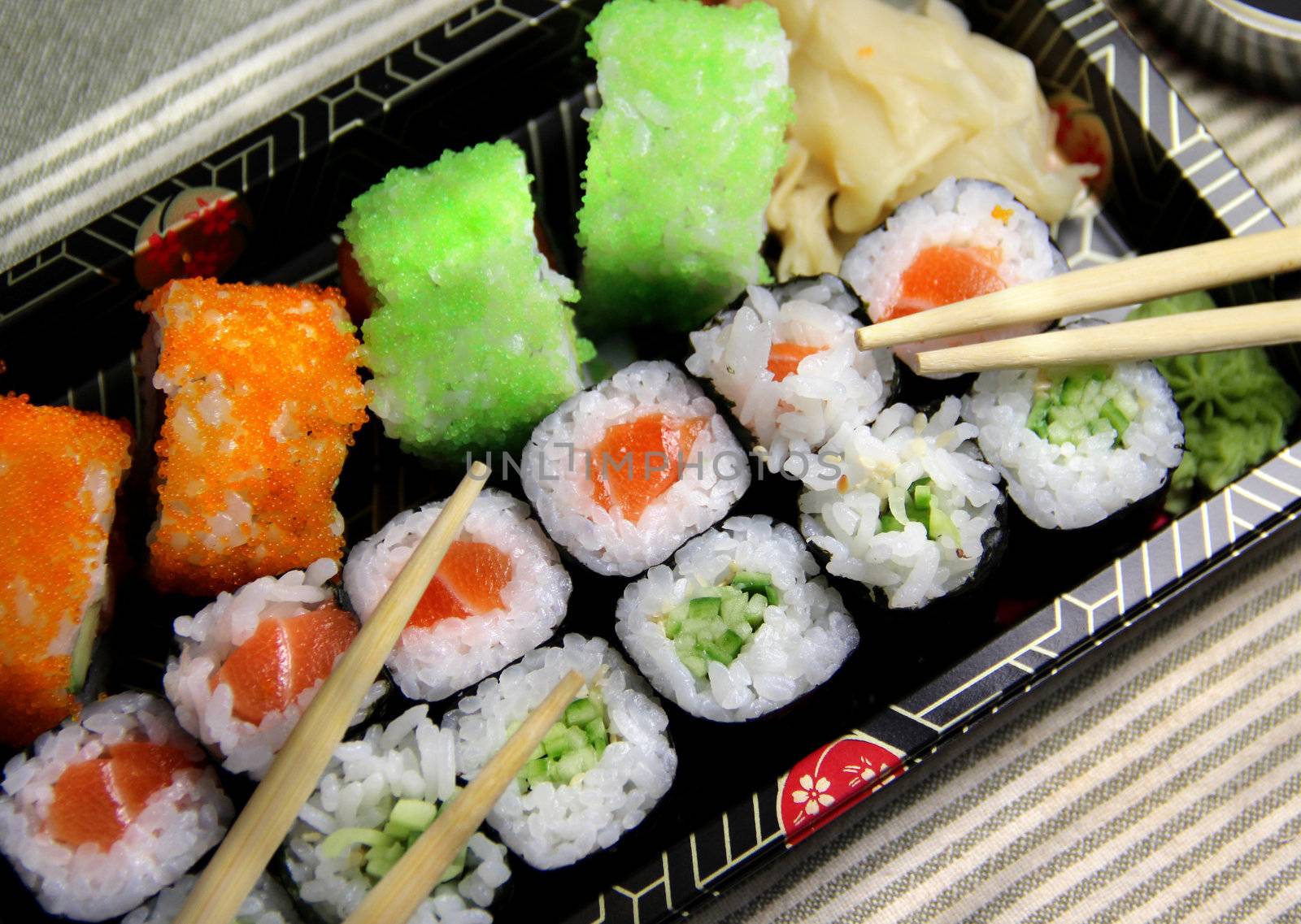 Mix of sushi specialties  by tanouchka