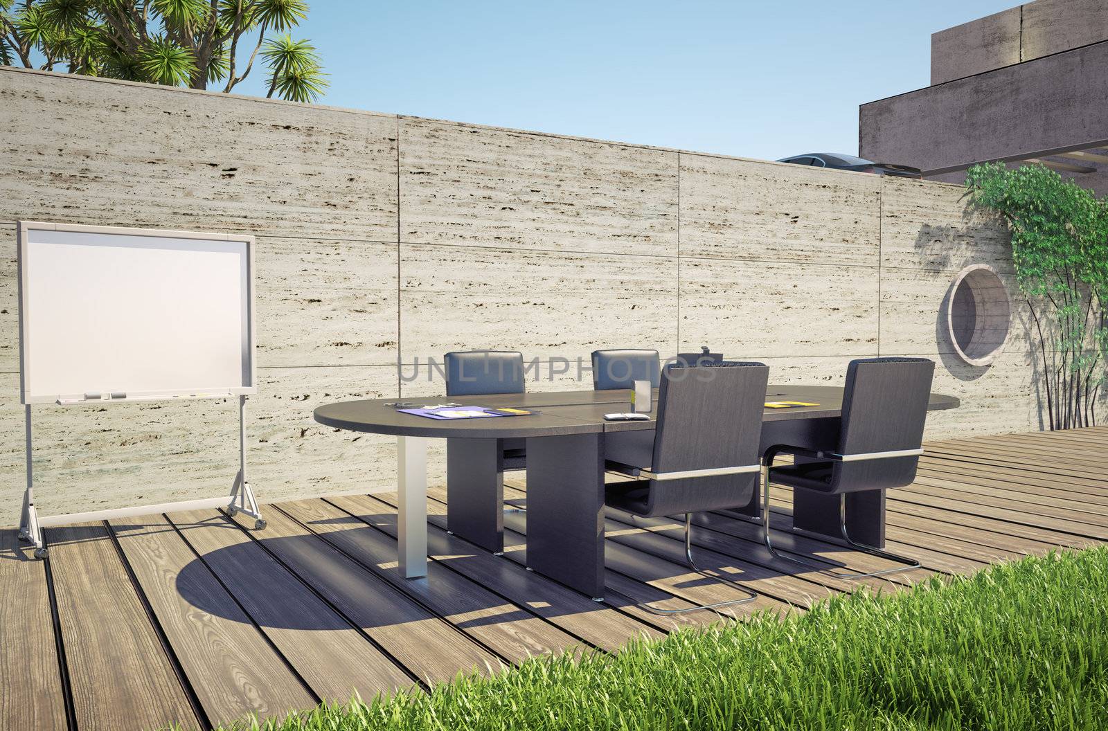 outdoor office (3D concept)