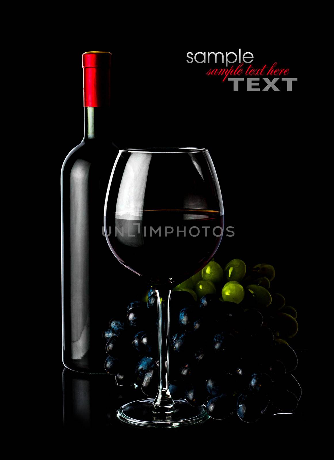 Grape red wine by oleg_zhukov