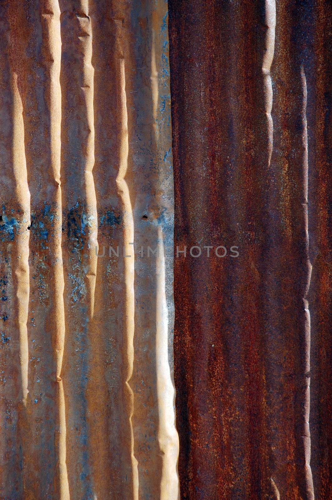 zinc texture rusty since burnt