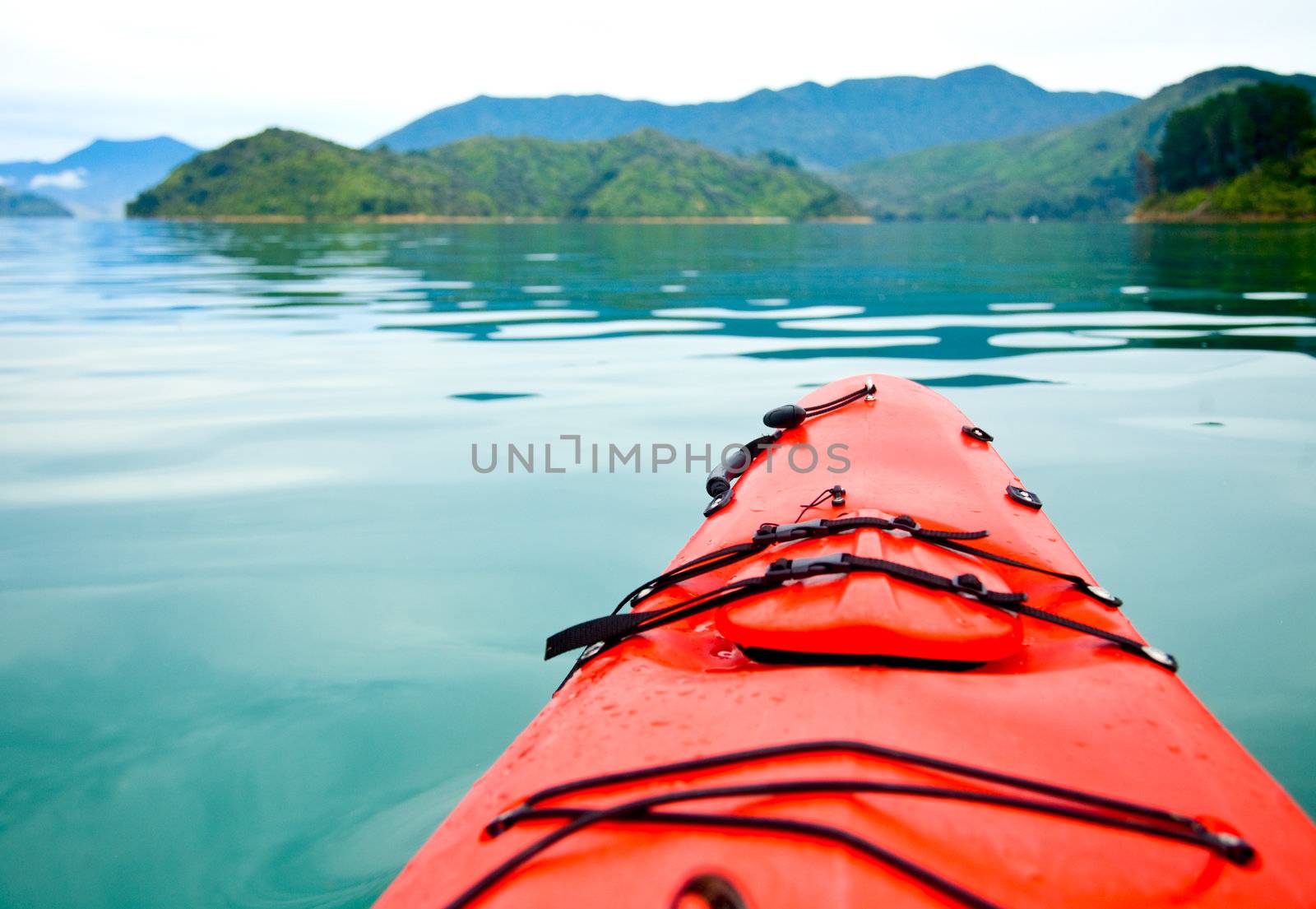 Sea kayaking in the Marlborough Sounds, New Zealand