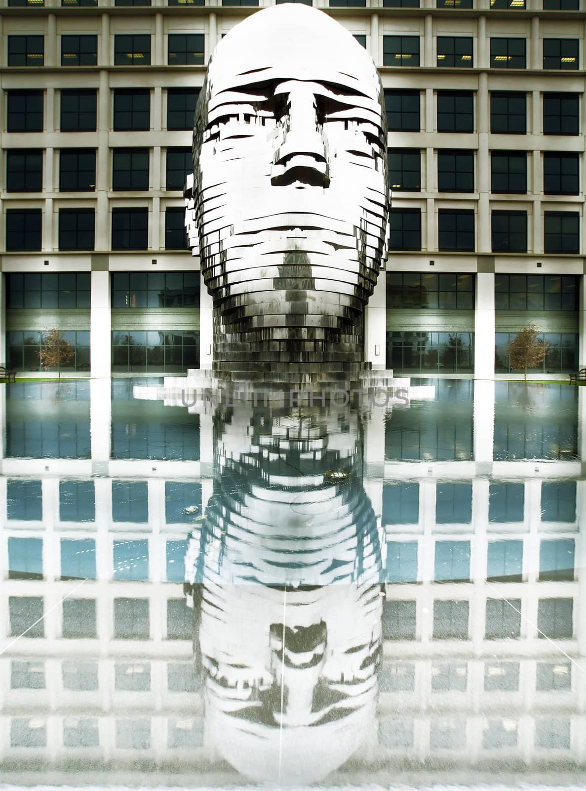 Metalmorphosis Mirror Fountain by, David Černý by digidreamgrafix