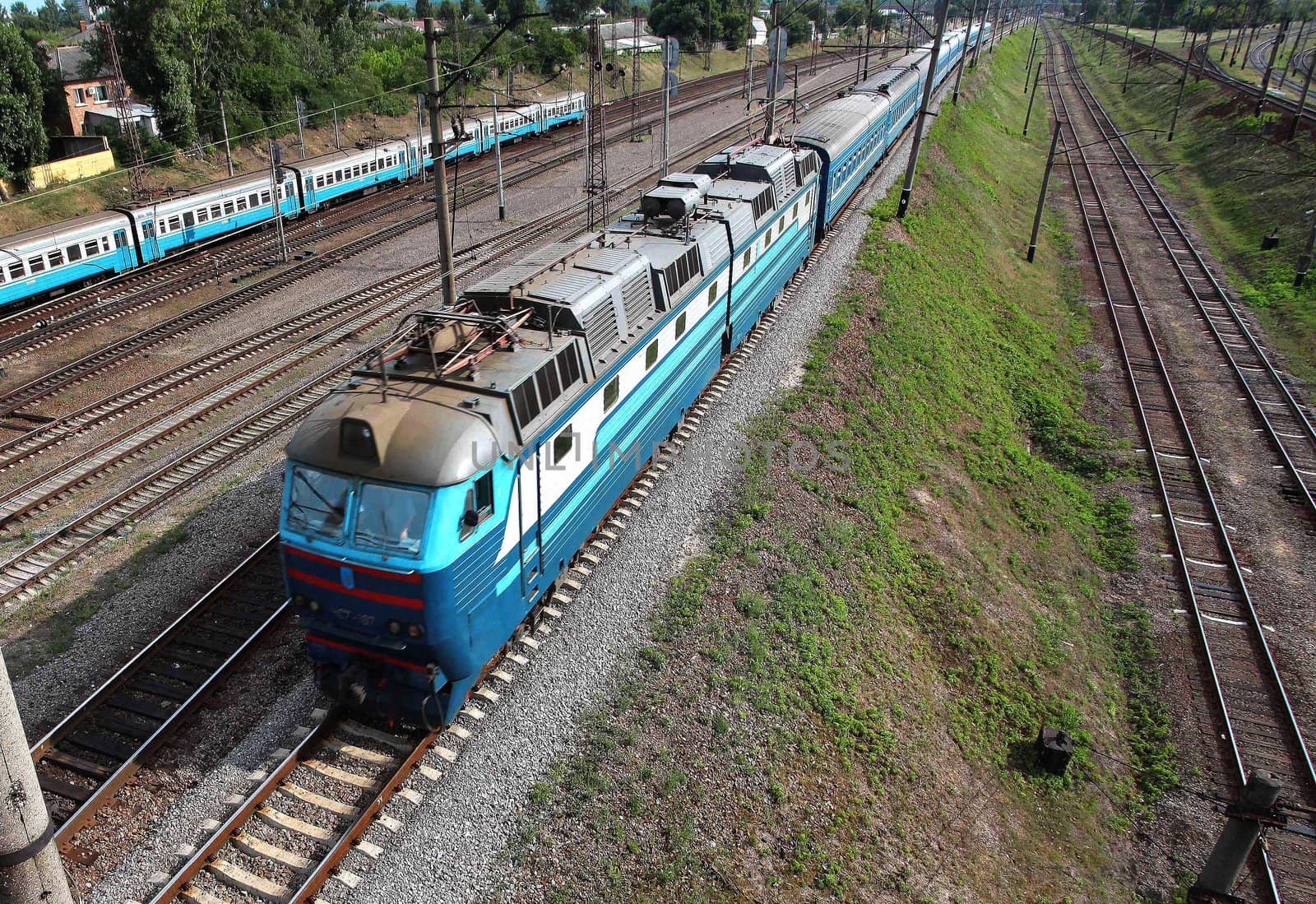 Passengers rush to land a suburban train in Ukraine
