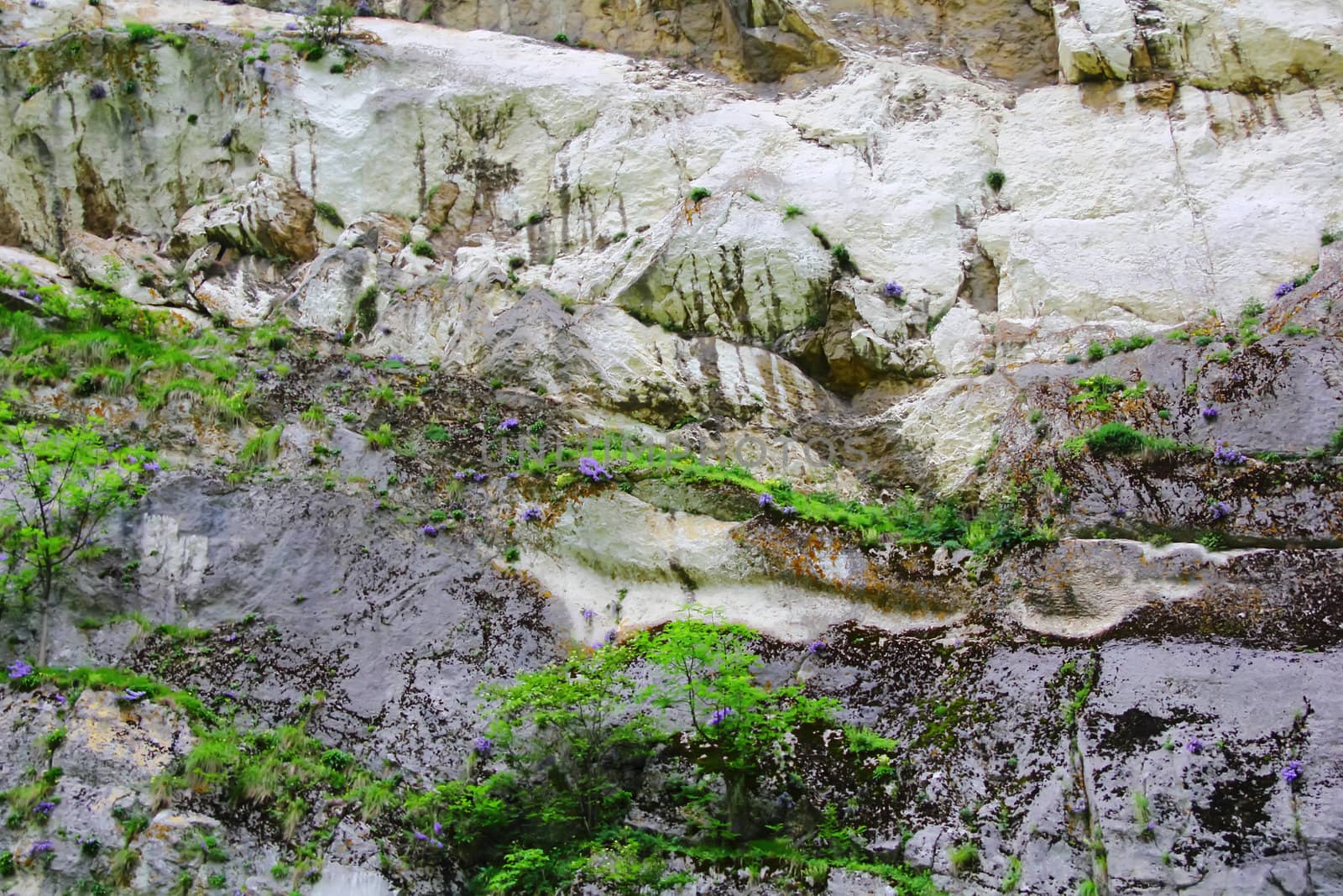 Image of colorful roughness gritty mountain wall
