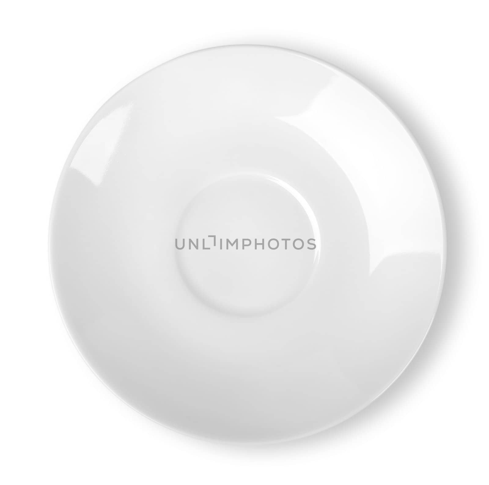 Empty plate isolated on a white background Clipping Path