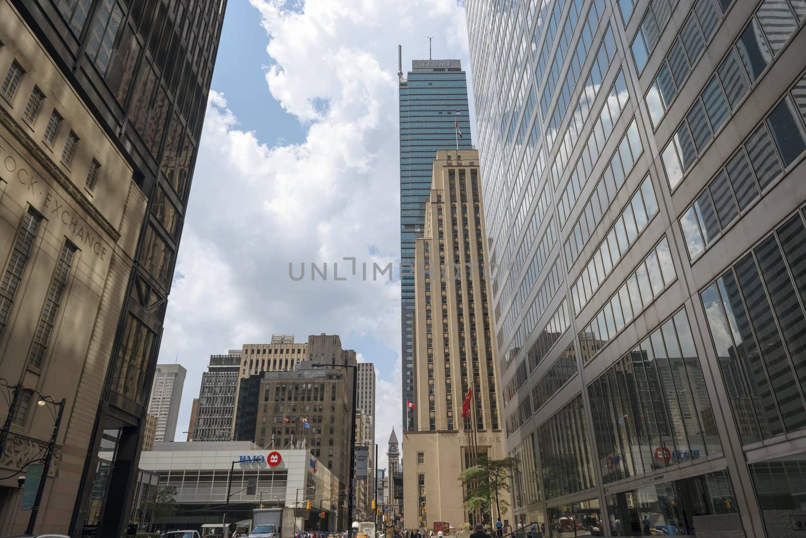 Toronto downtown  skyscrapers on Bay Street  by Marcus