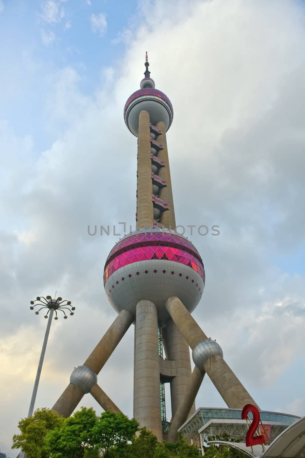 Oriental Pearl Tower In Shanghai, China by Marcus