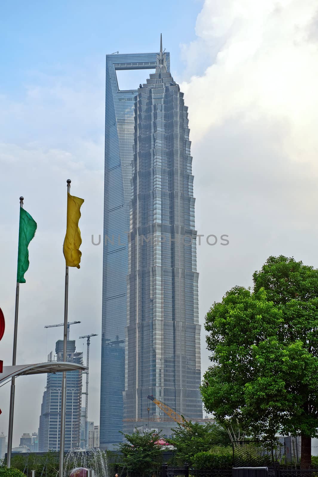 Shanghai World Financial Centre and Jinmao Tower, Pudong by Marcus