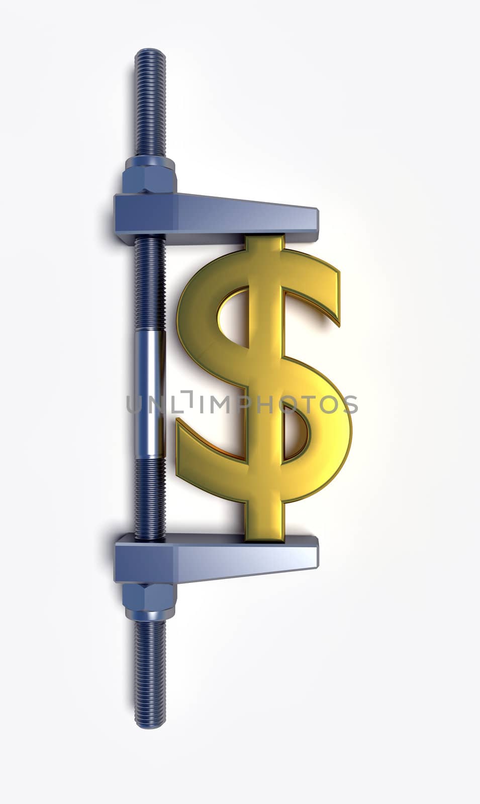 abstract dollar golden sign by dengess