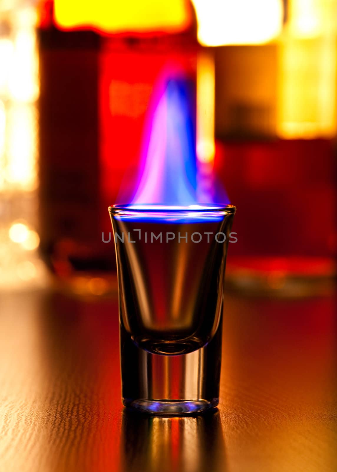 Flaming cocktail by naumoid