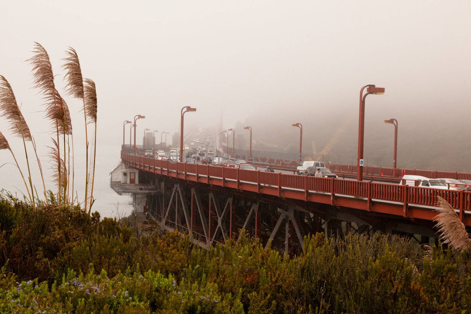 Golden Gate Bridge Vista Point in Sausalito, CA