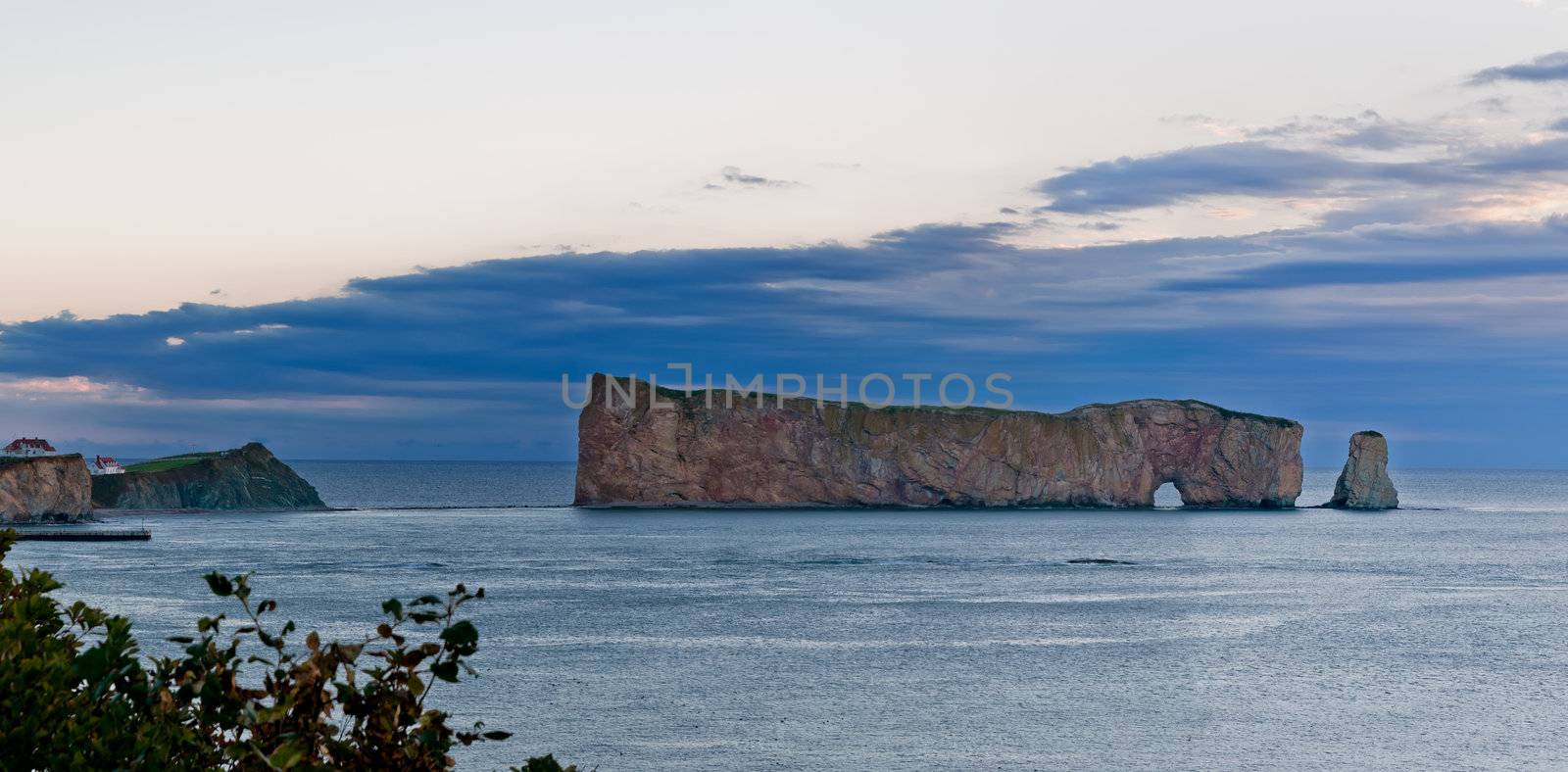 Perce Rock, famous place in Gaspe, Quebec, Canada