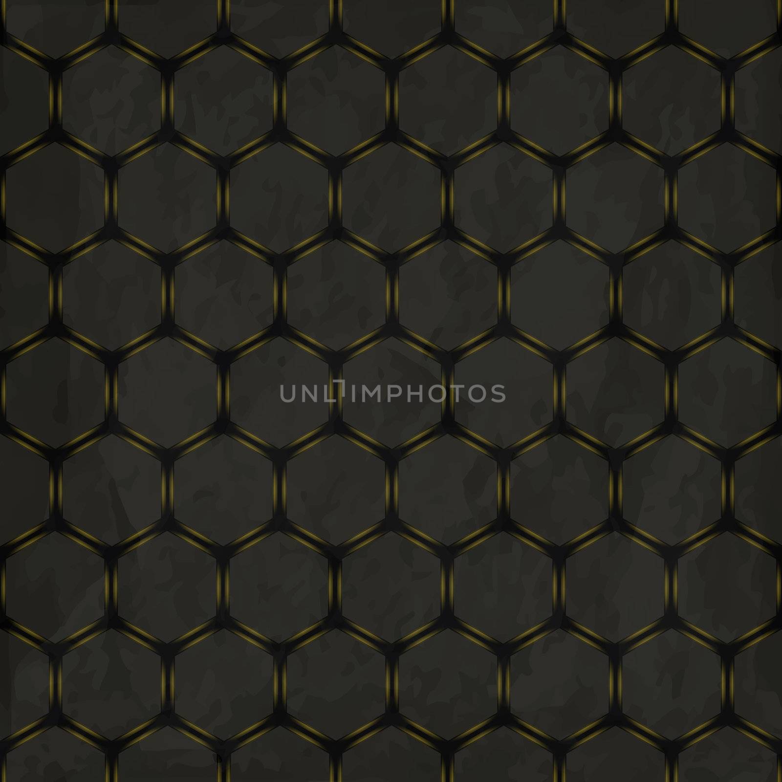 new royalty free abstract background with honeycombs on grunge background