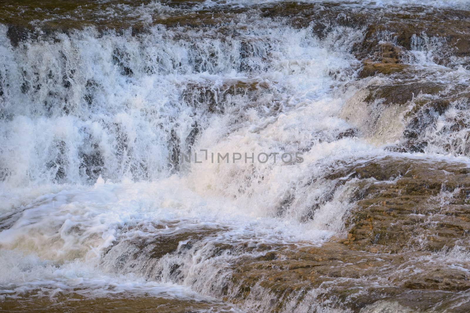 Scenic McGowan Falls at the Durham Conservation Area in Ontario, Canada