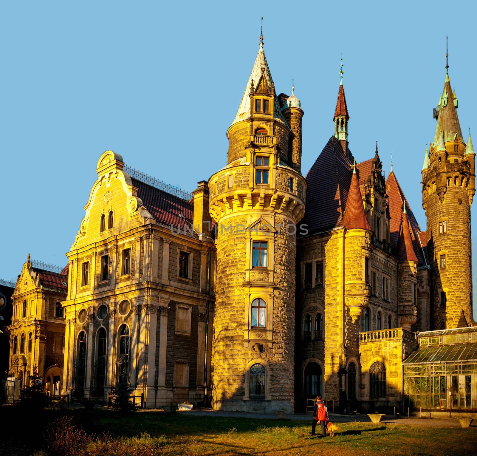 Awesome Moszna castle in Poland