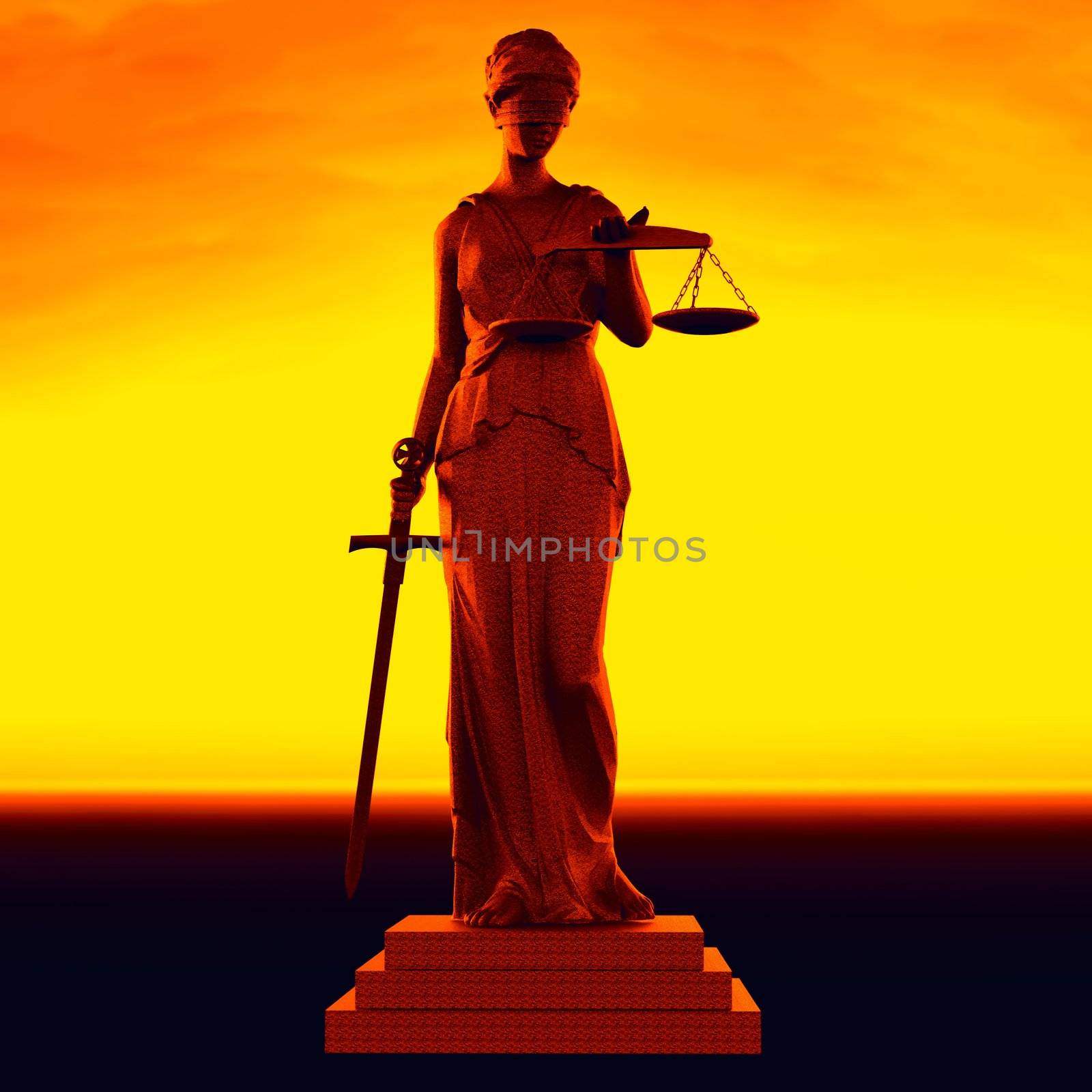 Themis - law abstract composition