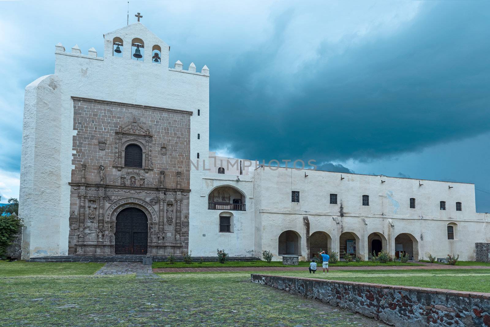 monastery of San Agustin in town of Acolman, Mexico by Marcus