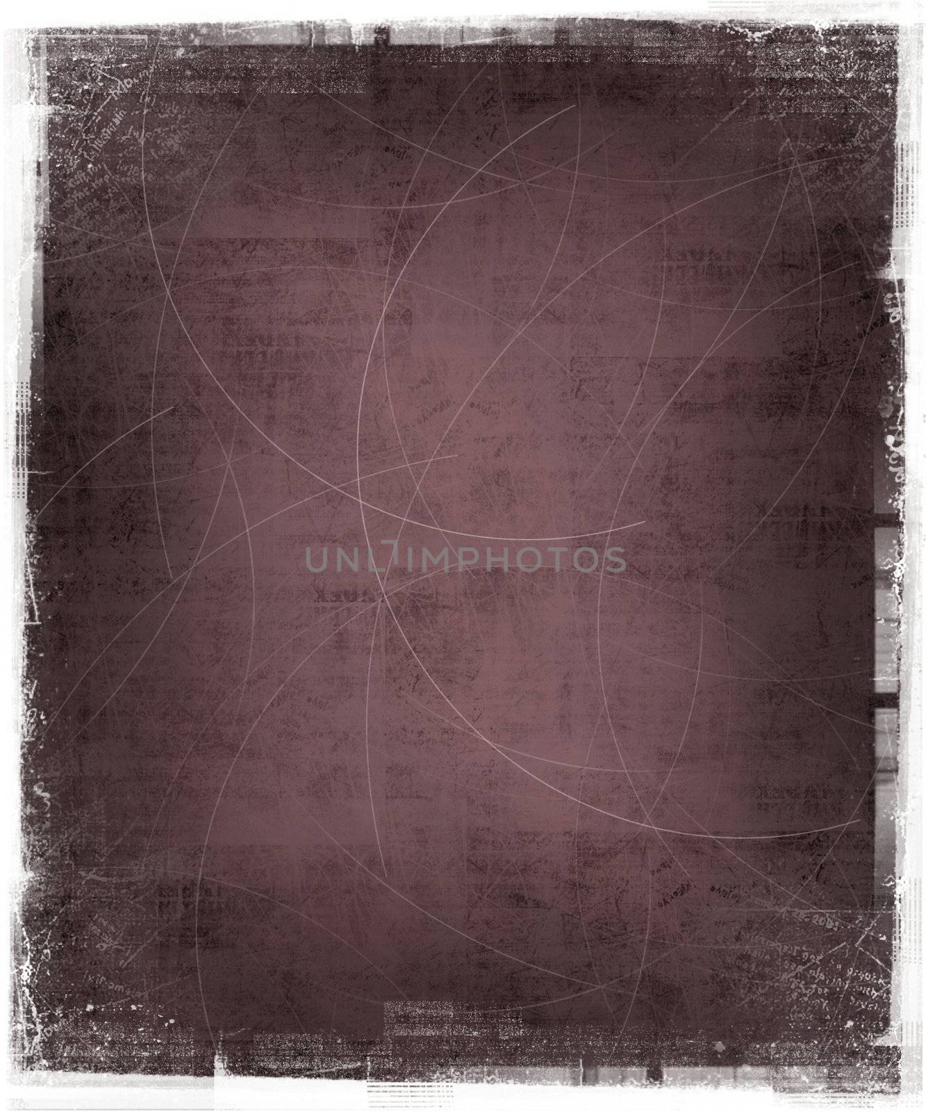 Purple Background with Scratches and Grunge Frame
