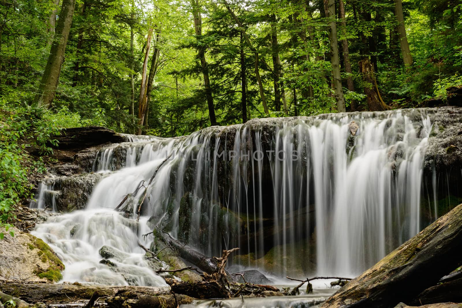 The falls on Weavers creek in Owen Sound, Ontario, Canada by Marcus