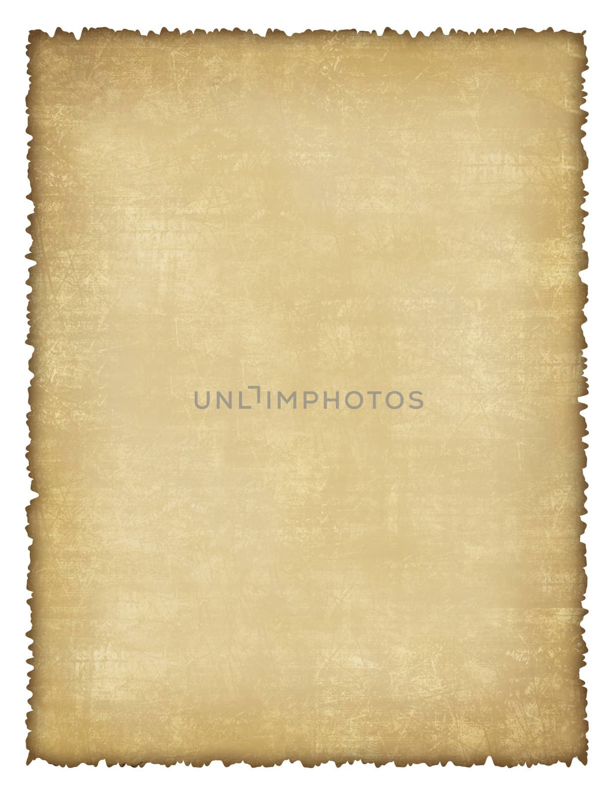 Old Parchment Textured Paper with White Frame