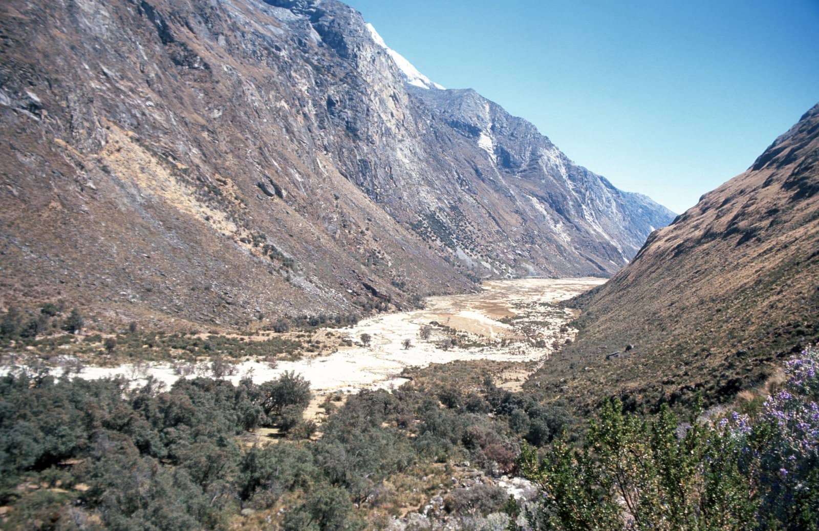 Beautiful high valley in Peru set in the Andes Mountains