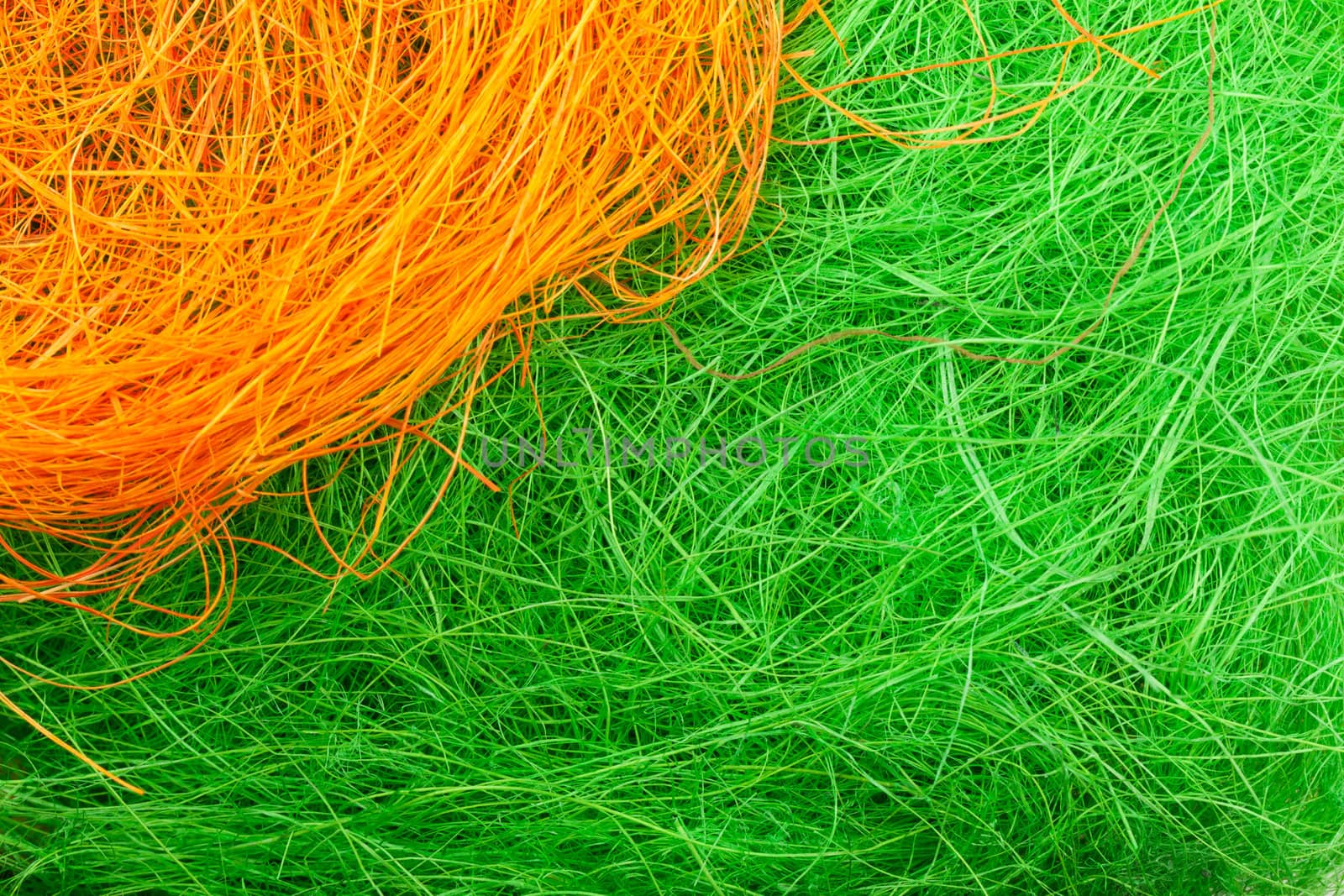 Abstract background of colored thread