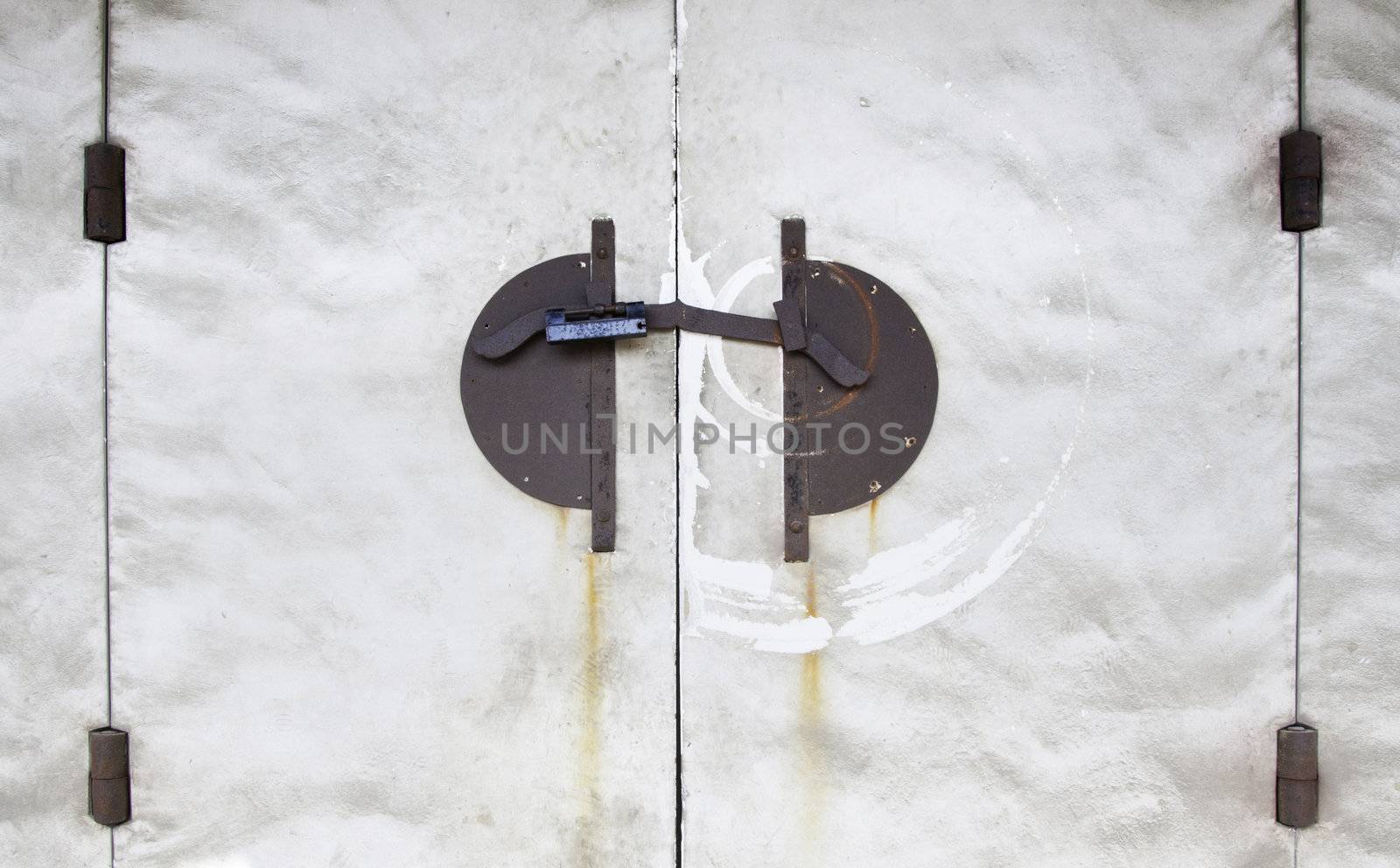 part of a door of an Japanese old castle, Nijo castle, Kyoto, Japan