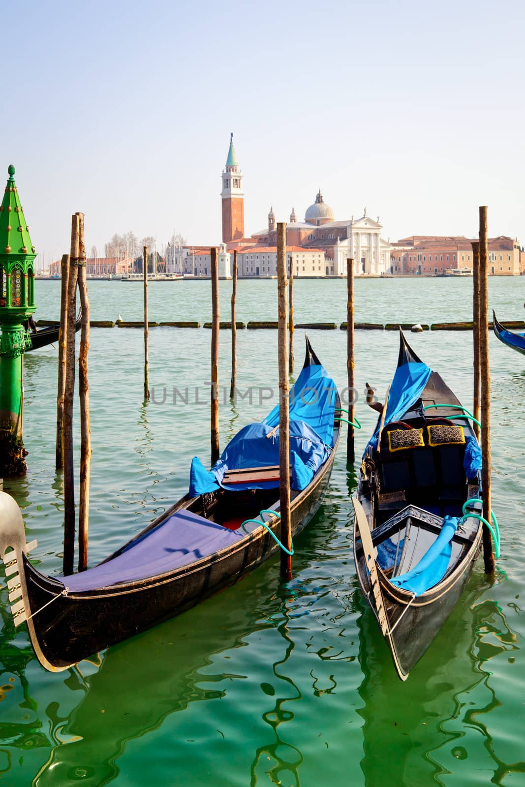 Gondolas in Venice by naumoid