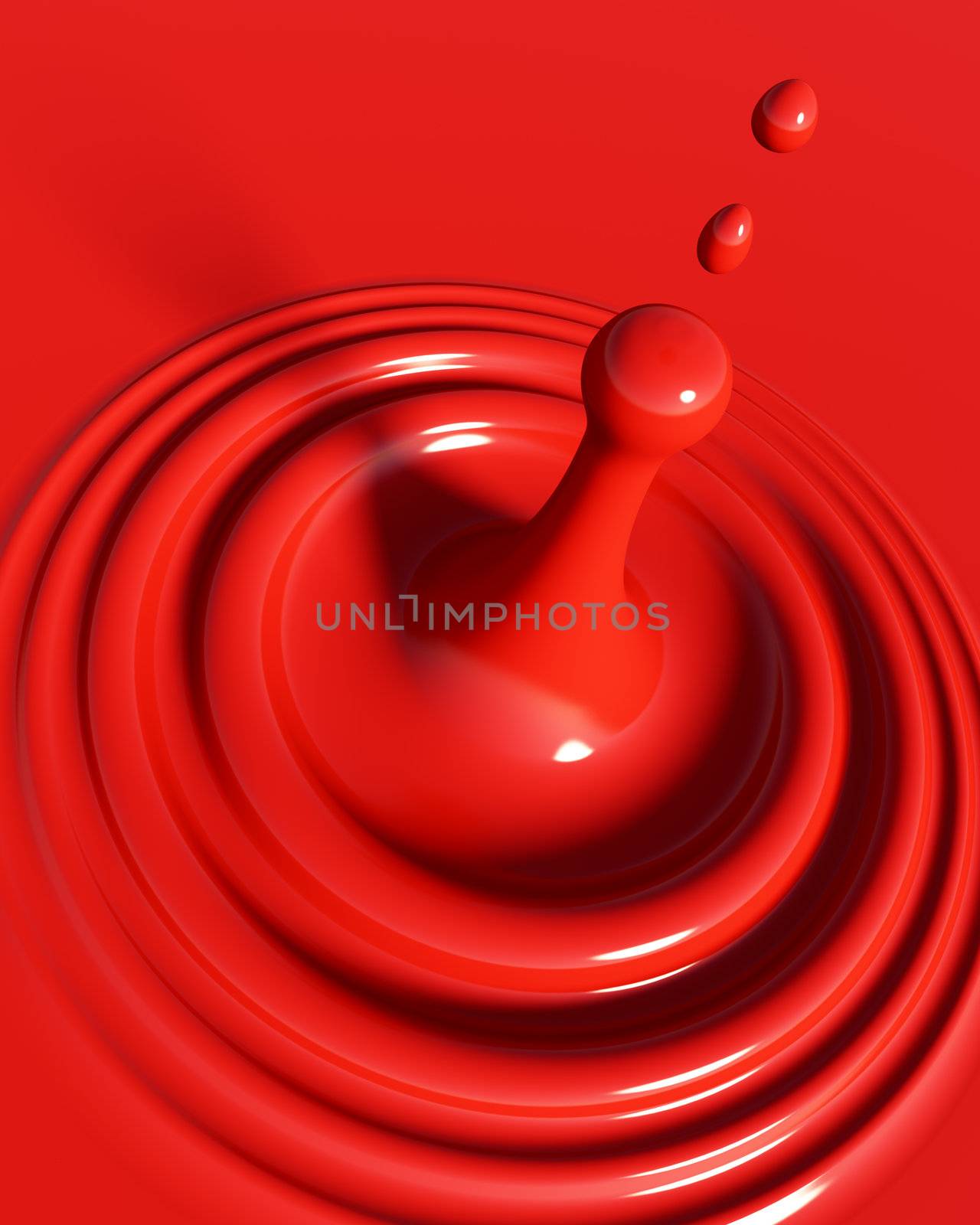 3d Illustration of Blood Background or Donation Concept