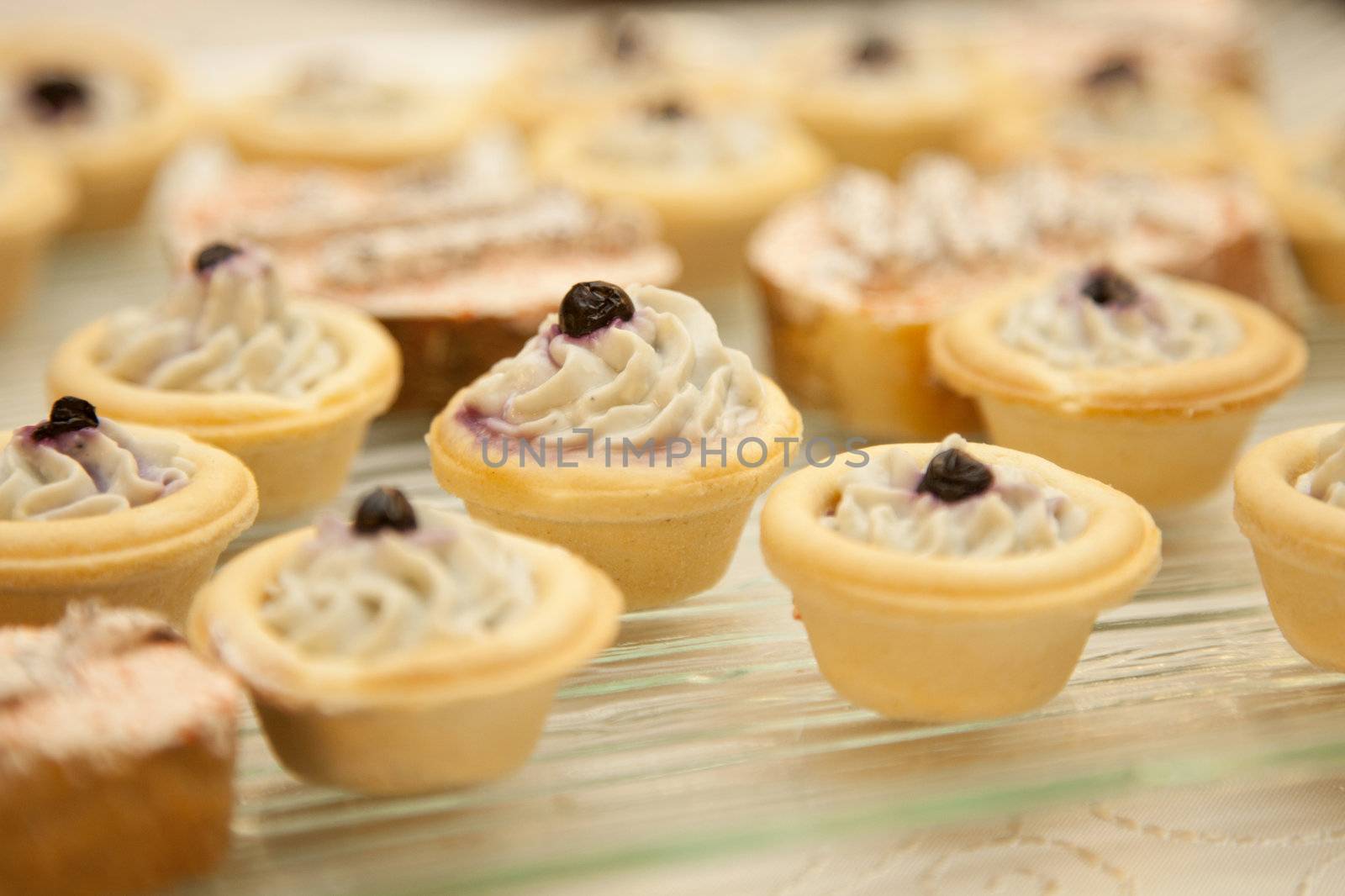 Catering food at a wedding party